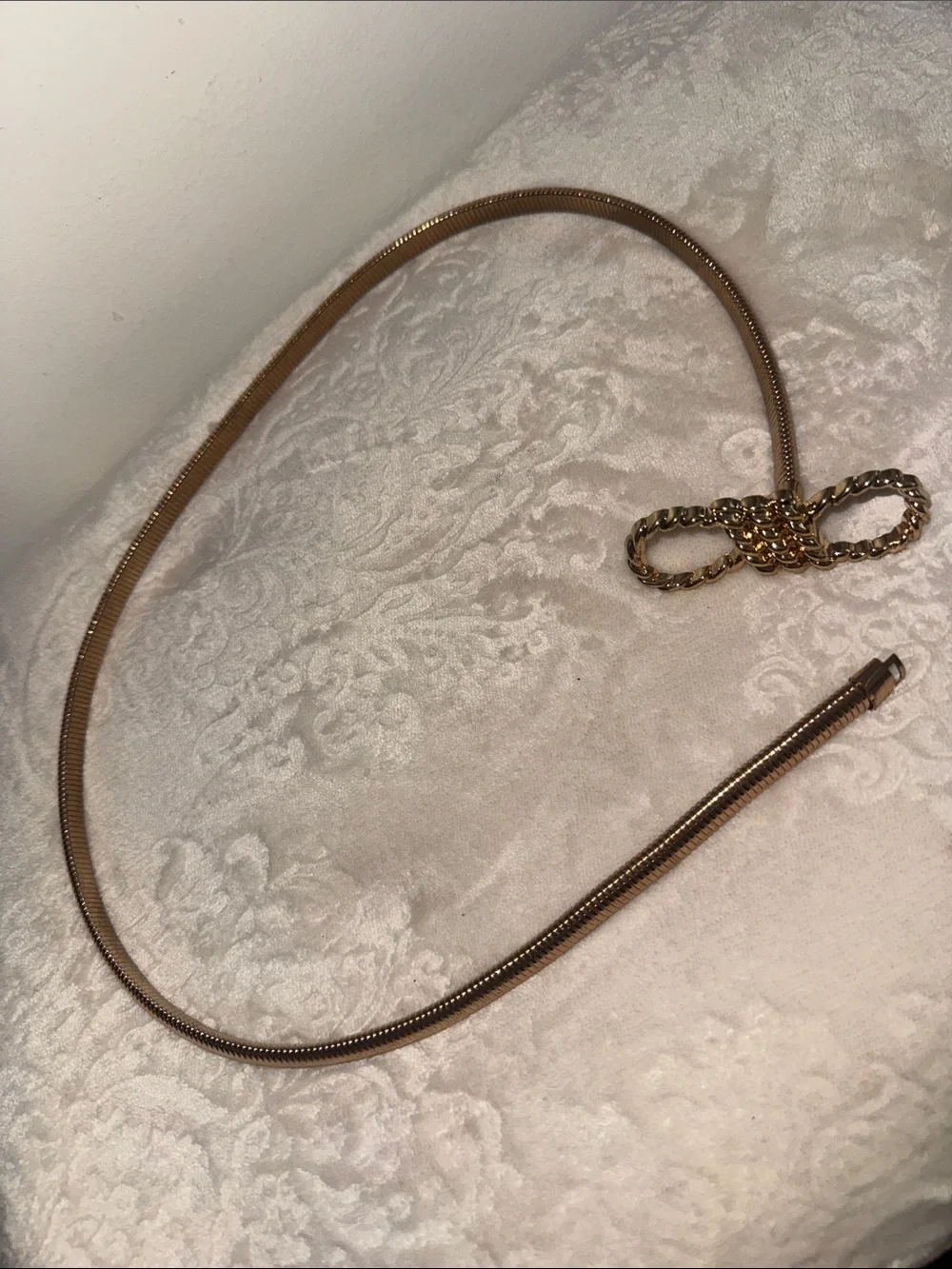 Gold-Tone Chain Snake Belt - Women Accessories